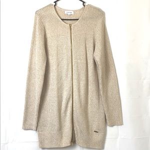 WomenCalvin Klein  Full Zipper Cardigan / Size:L